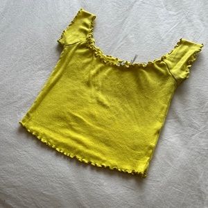 Yellow Crop Top